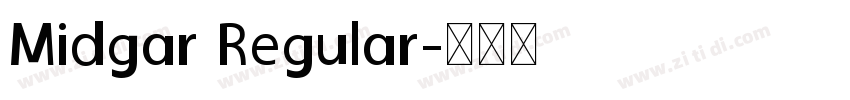 Midgar Regular字体转换